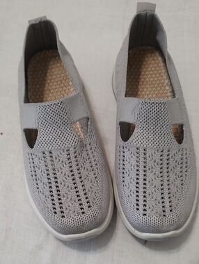 Beautiful Light Gray Slip On Sport Shoes